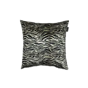 fluweel zebra motief sierkussen in drie maten verkrijgbaar